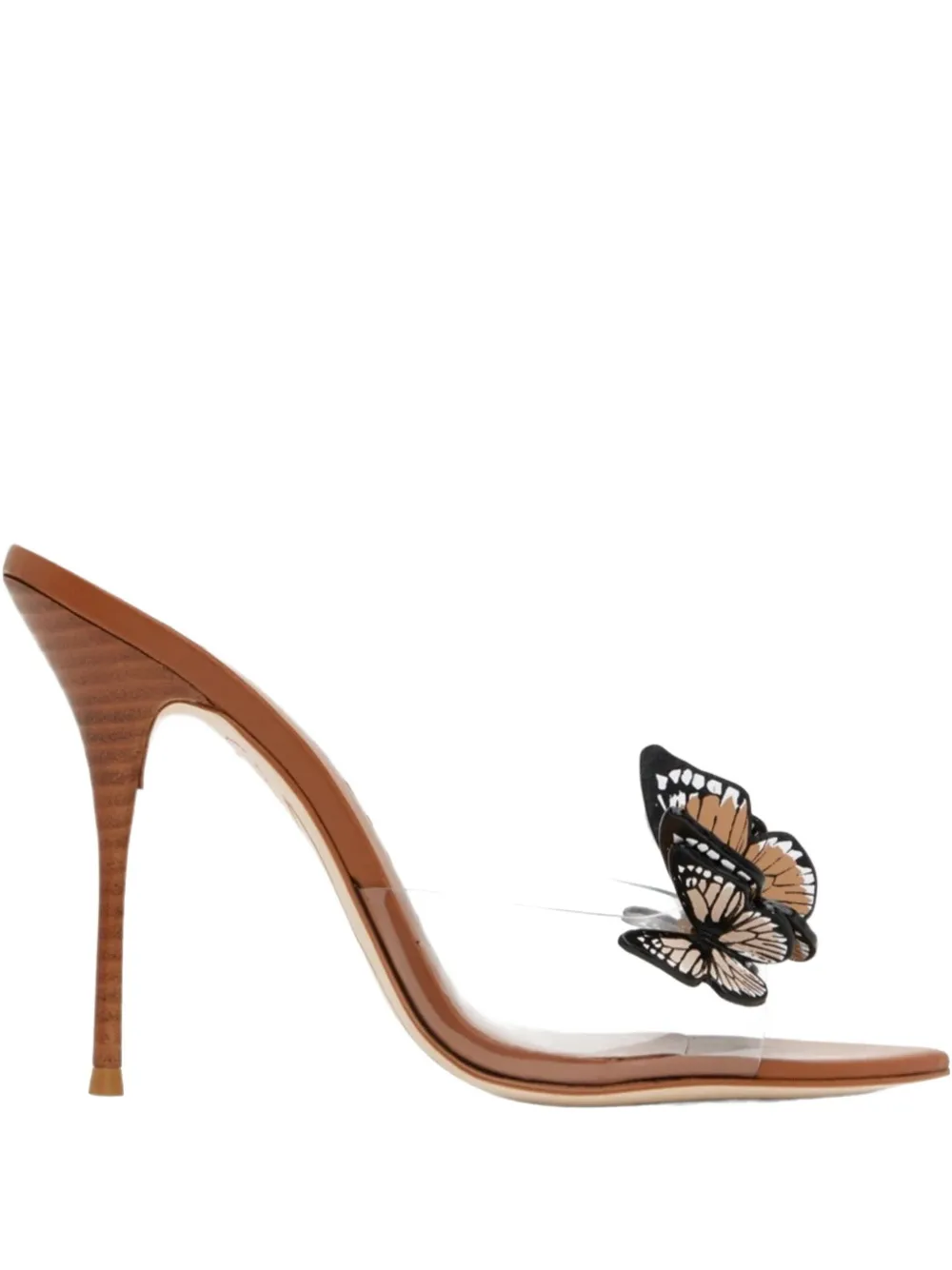 Sophia Webster 100 mm Vanessa sandalen verfraaid met vlinder Bruin