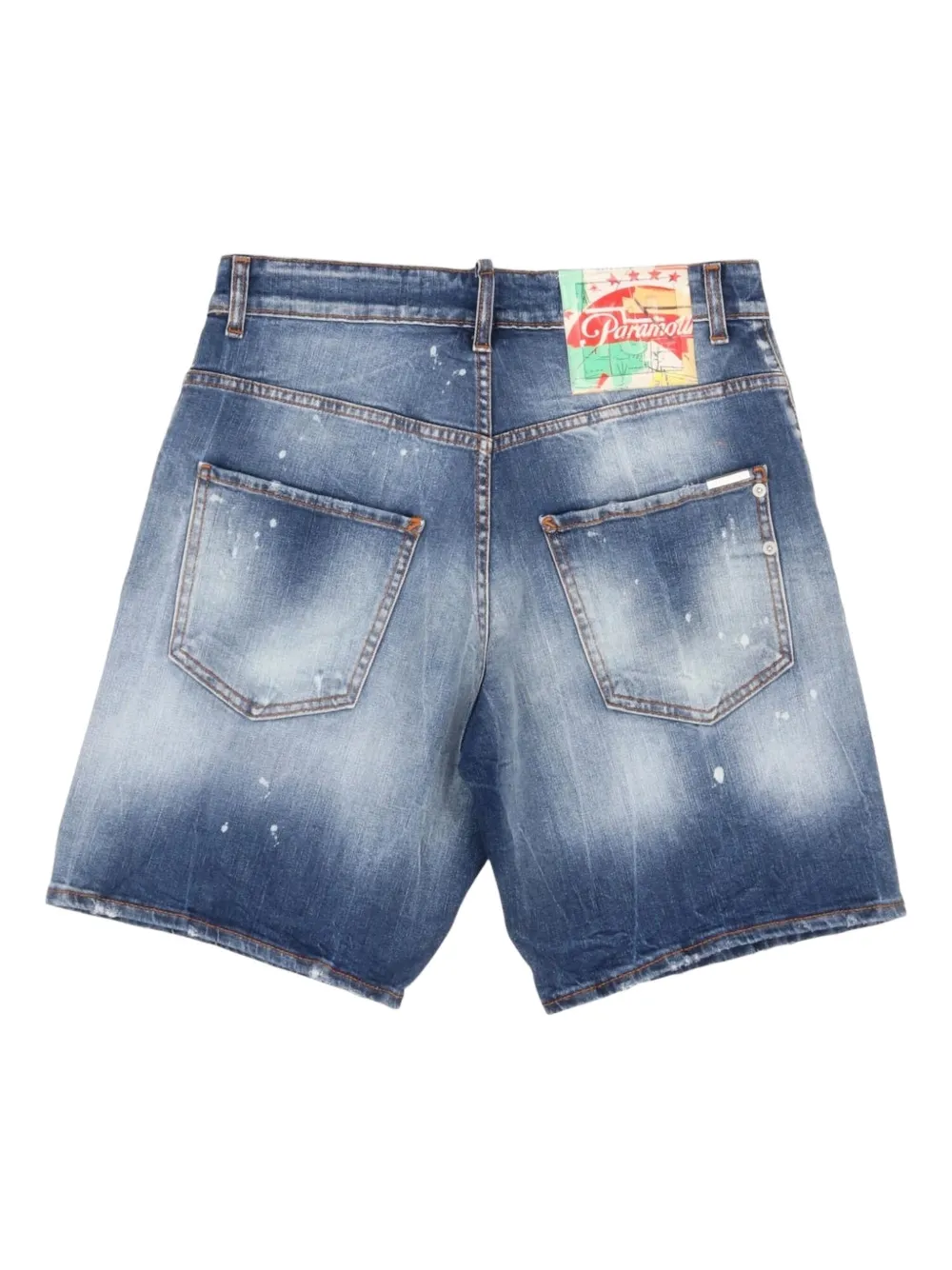YES LONDON distressed denim shorts - Blauw