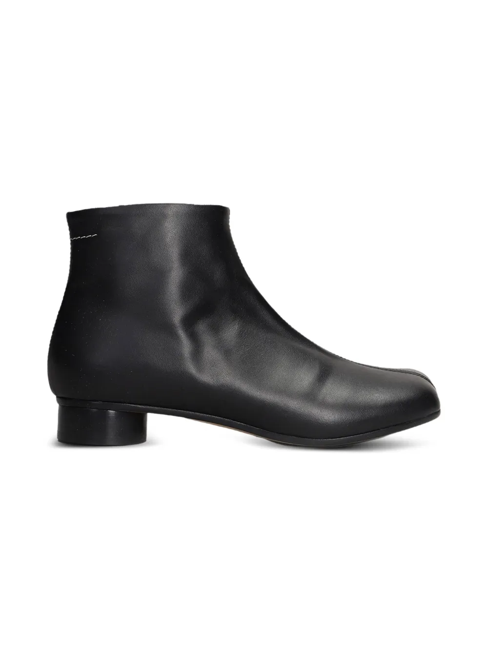 MM6 Maison Margiela Kids zip-detail square-toe boots Black