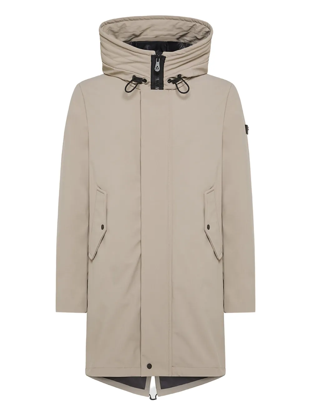 Peuterey hooded drawstring parka coat - ニュートラル Peuterey hooded drawstring parka coat - ニュートラル