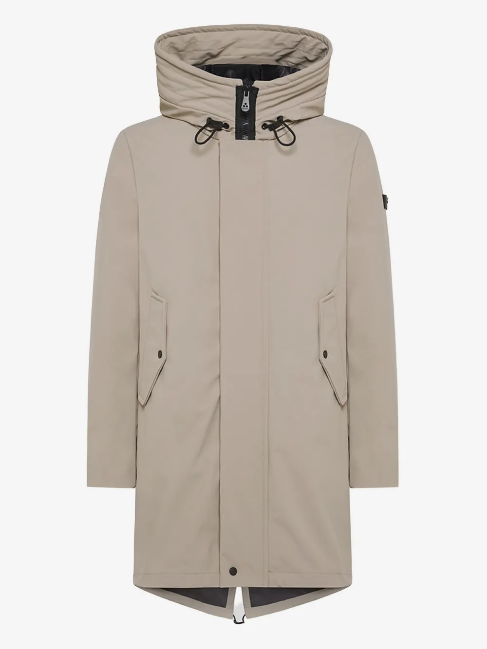 Peuterey hooded drawstring parka coat | Neutrals | Image 1