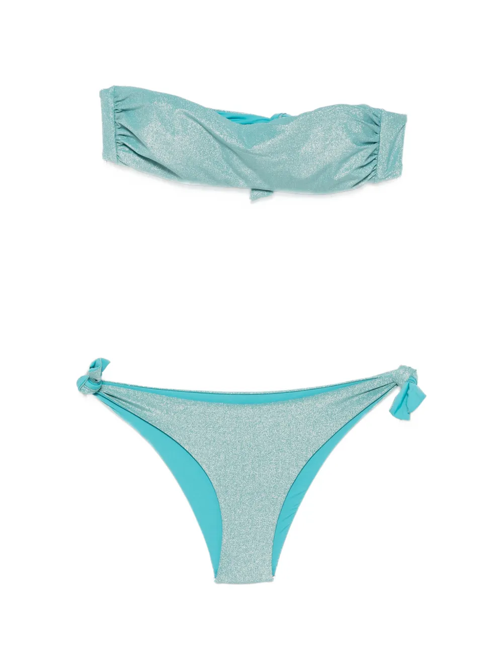 Fisico Bikini senza spalline - Blu