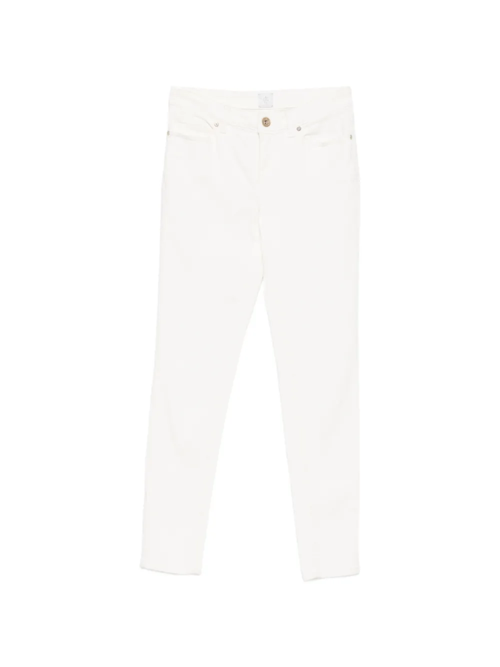 Eleventy belt-loop five-pocket jeans - Bianco