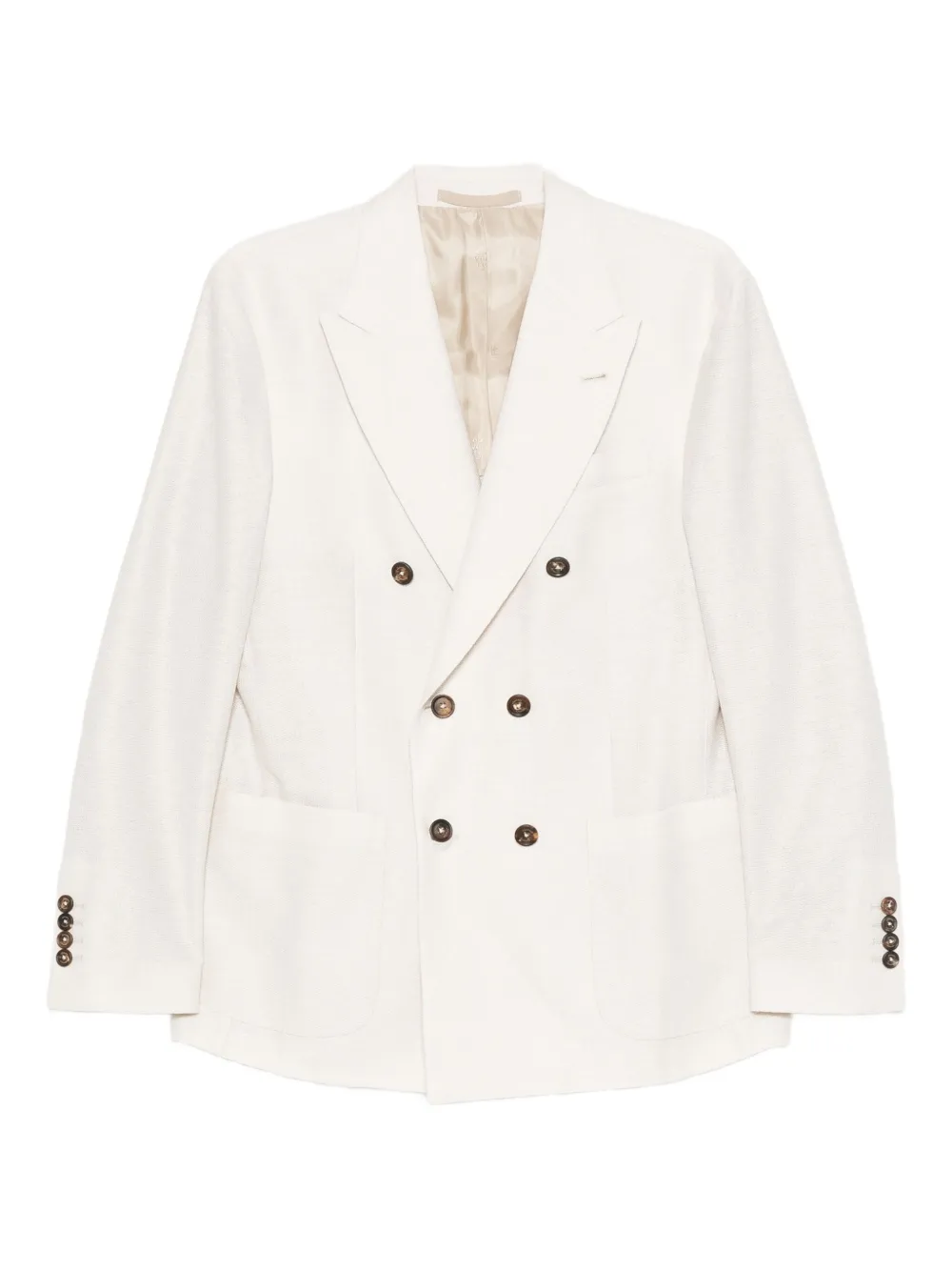 Eleventy Blazer met dubbele rij knopen Beige