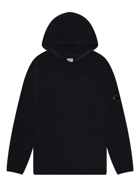 C.P. Company hooded waffle-knit sweater