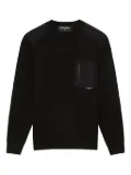 Patrizia Pepe pocket-patch sweaters - Black