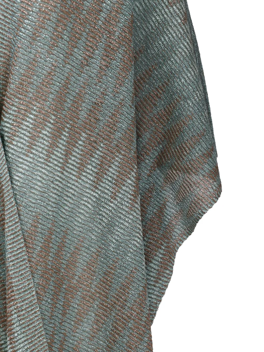 D.Exterior Metallic wikkelcape Blauw