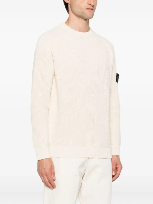 Stone Island リブニット セーター | ニュートラル | FARFETCH JP