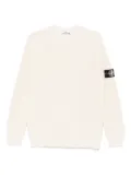 Stone Island Compass-badge ribbed-knit sweater - Neutrals