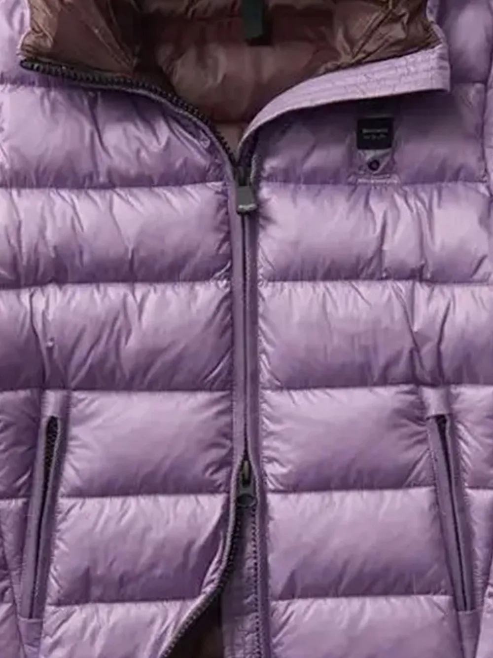 Blauer hooded puffer jacket Paars