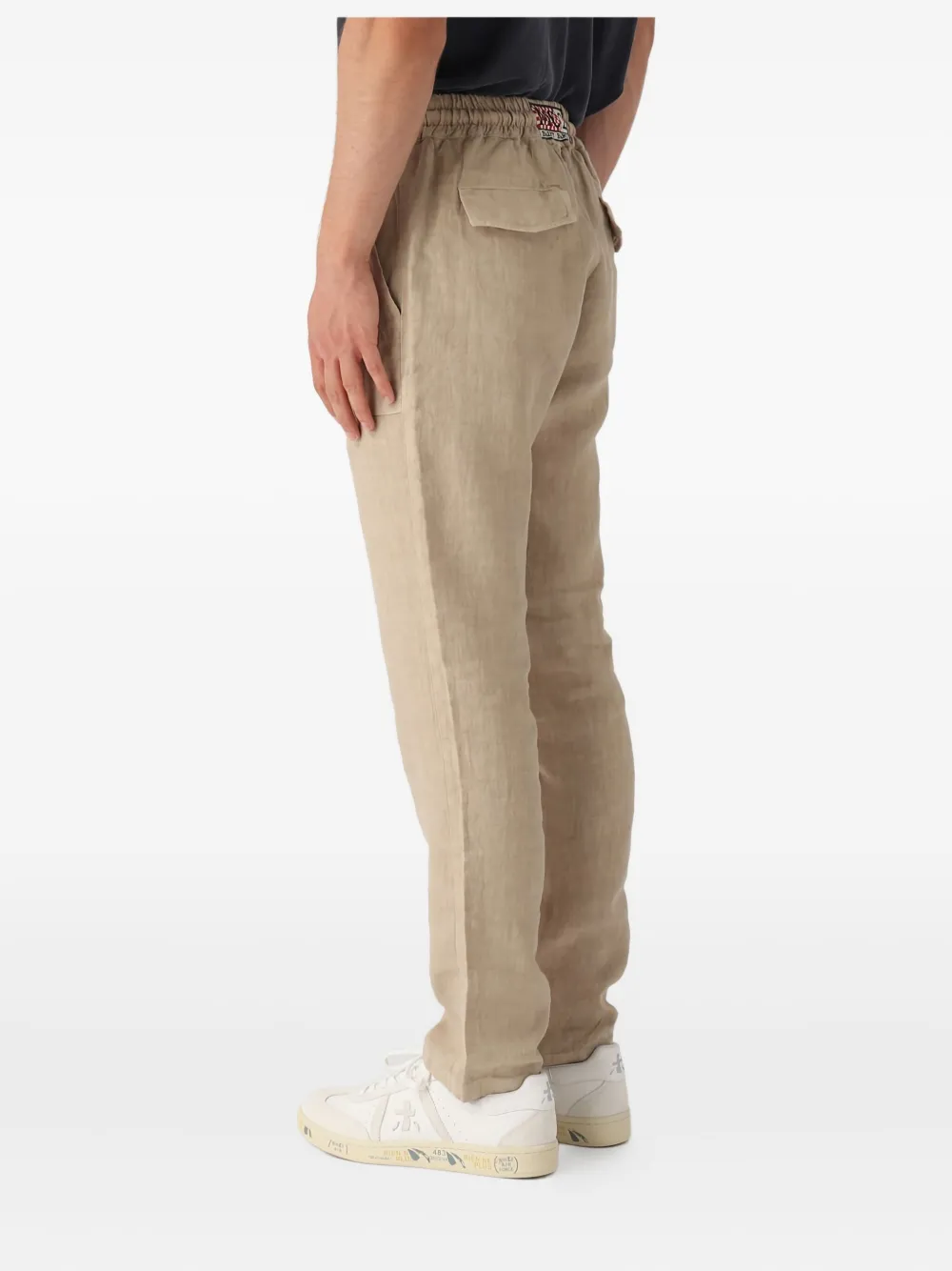 Mc2 Saint Barth Drawstring Pocket Trousers In Neutral