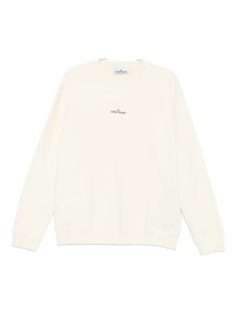 Stone Island logo-print cotton sweatshirt