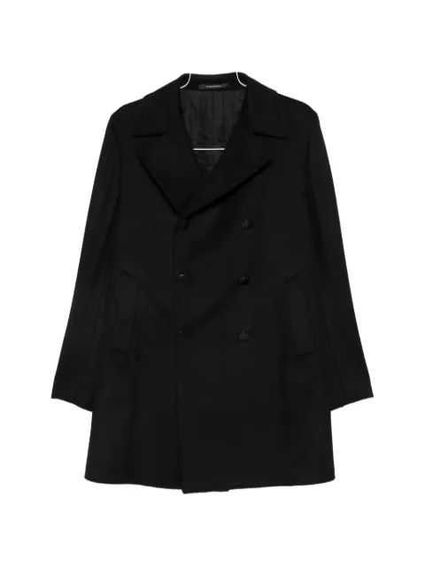 Tagliatore double-breasted peak-lapel coat