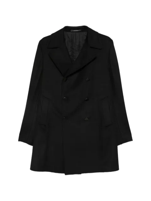 Tagliatore double-breasted peak-lapel coat