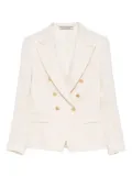 Tagliatore sequin-embellished double-breasted blazer - Neutrals