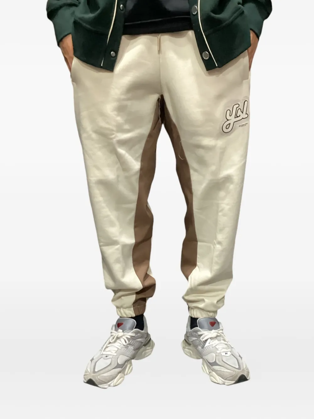 YES LONDON two-tone panelled track pants - ニュートラル YES LONDON two-tone panelled track pants - ニュートラル