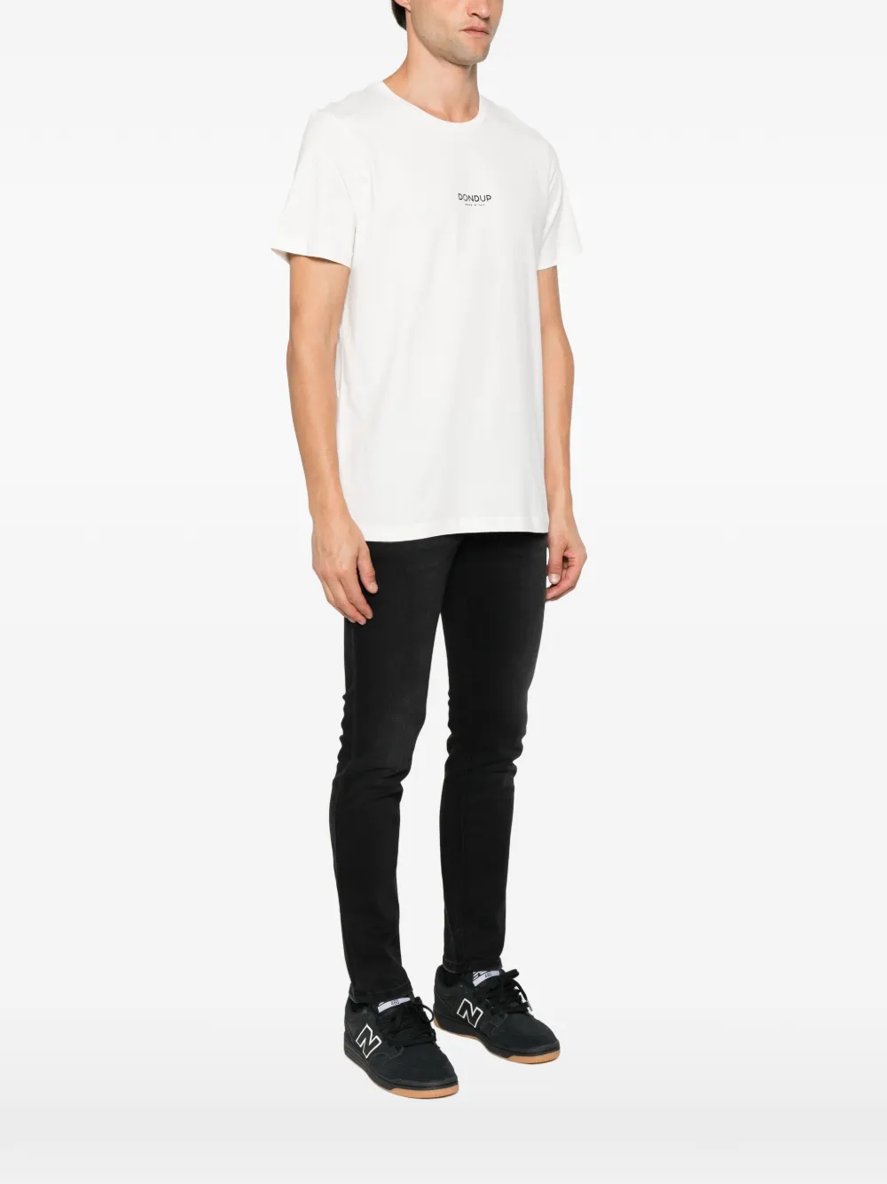 DONDUP T-shirt met logoprint Wit
