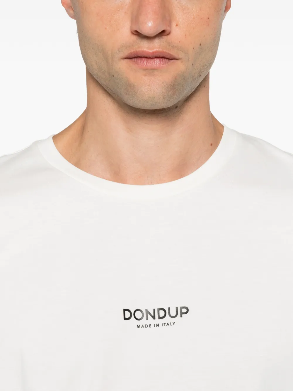 DONDUP T-shirt met logoprint Wit