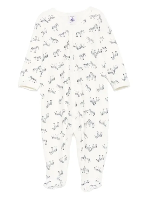 Petit Bateau zebra-print romper