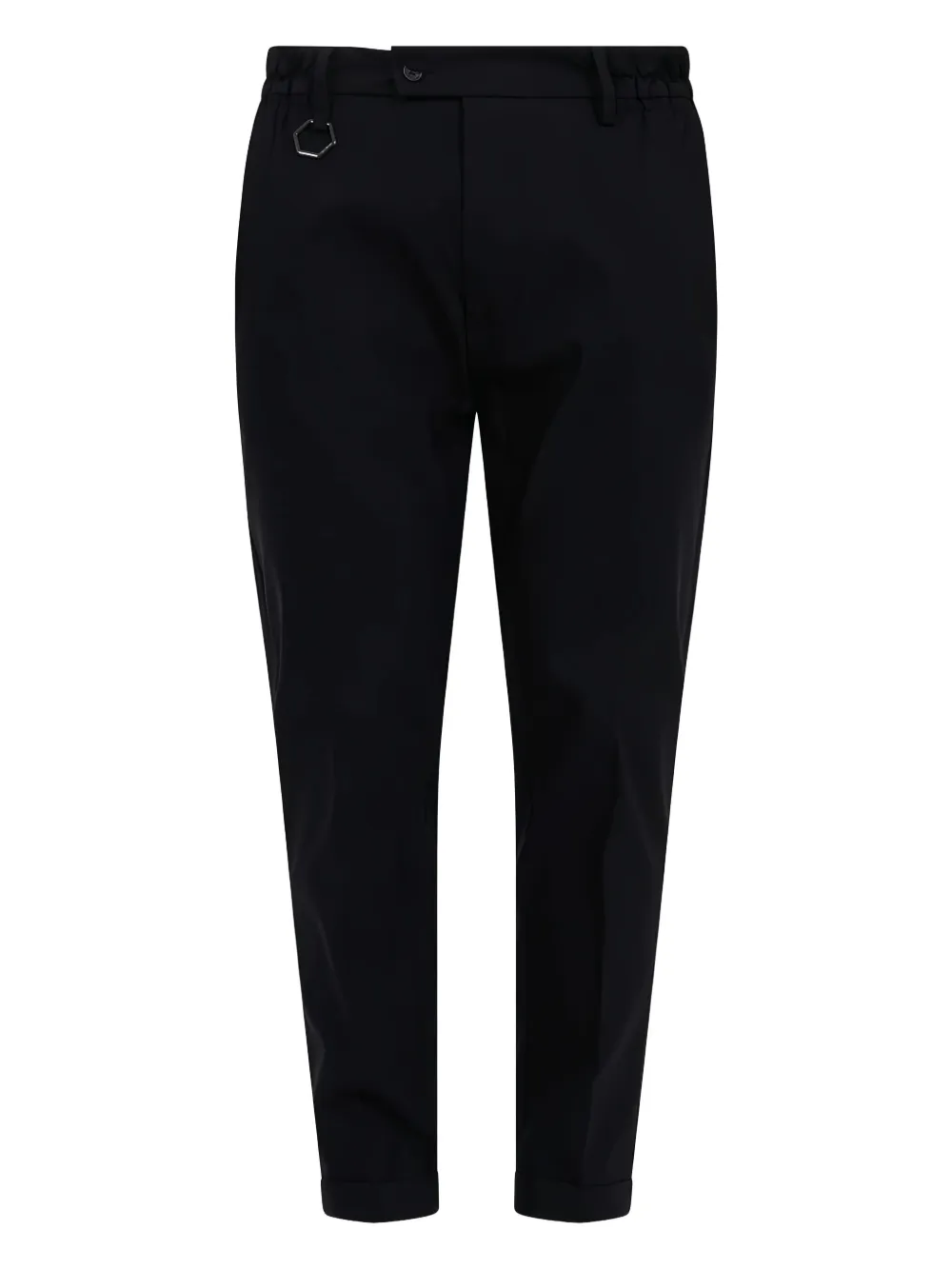 YES LONDON Broek met zeshoekig detail Zwart