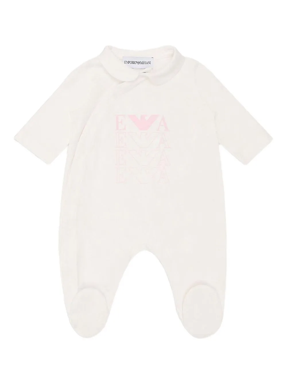 Emporio Armani Kids ピーターパンカラージャンプスーツ - ニュートラル Emporio Armani Kids ピーターパンカラージャンプスーツ - ニュートラル