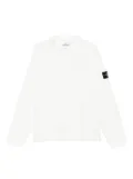 Stone Island Compass-badge cotton sweater - White