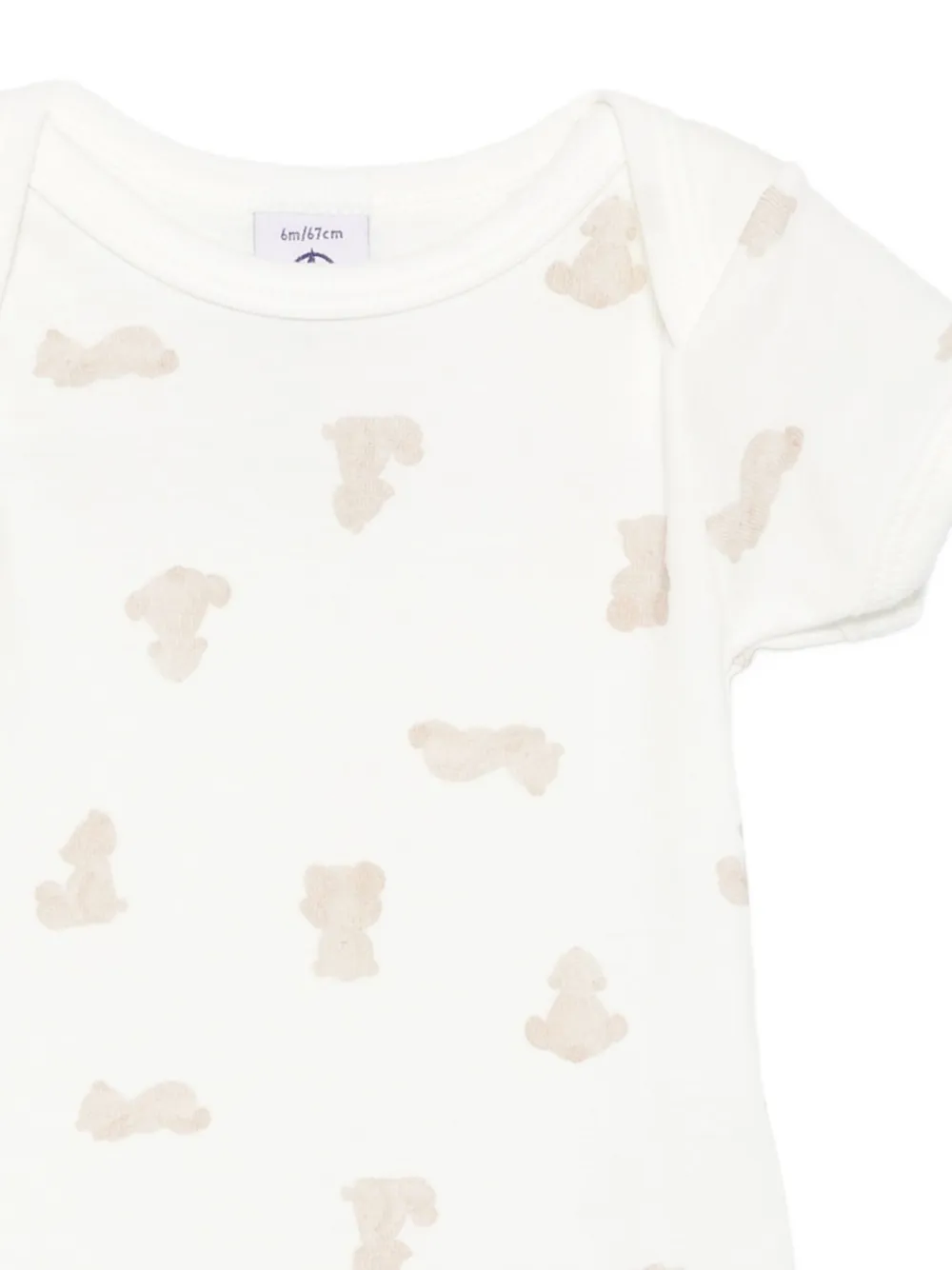 Petit Bateau bear-print bodysuits (pack of three) | Bodies | Image 2