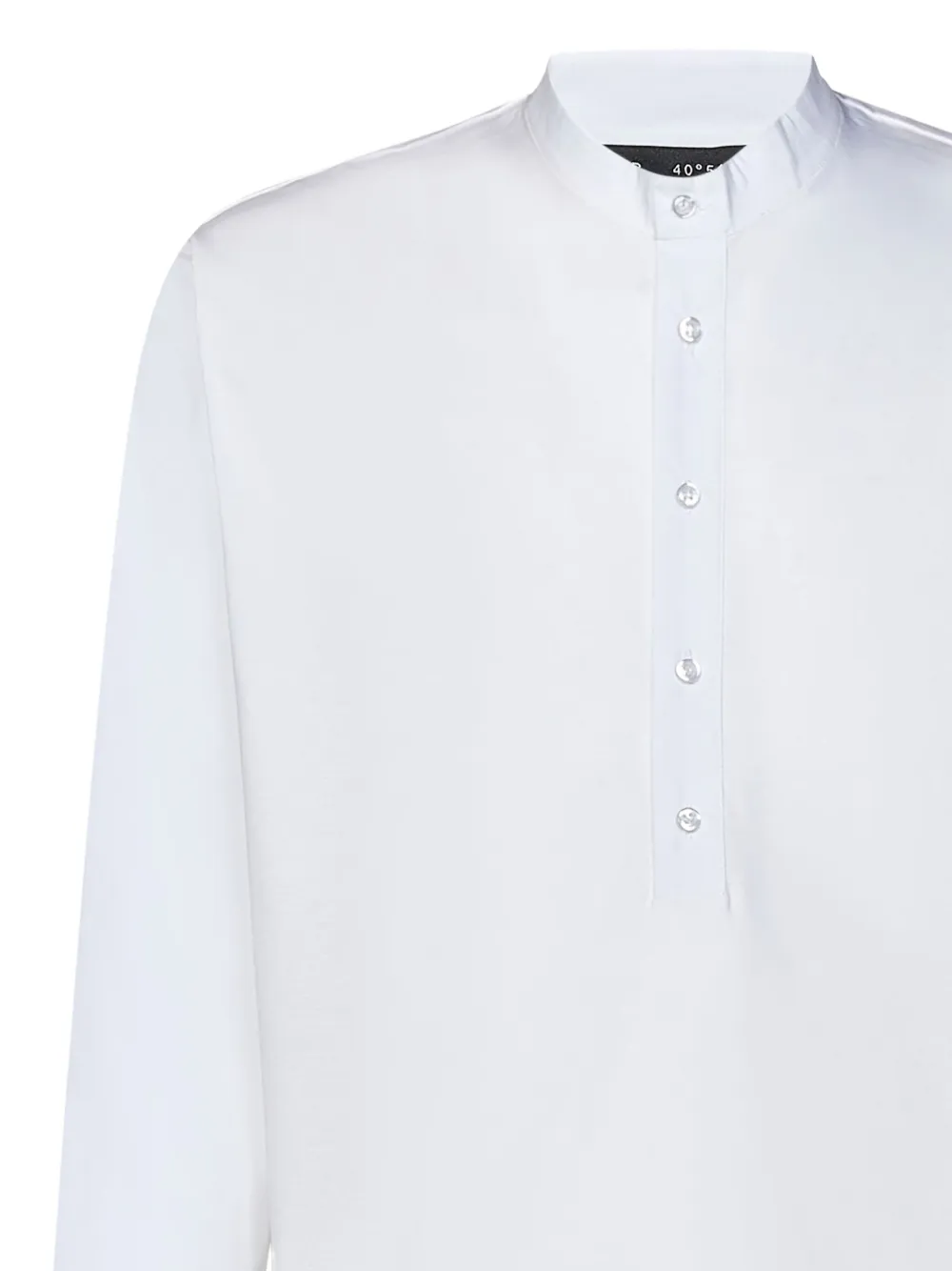 Low Brand button-placket long-sleeved T-shirt Wit