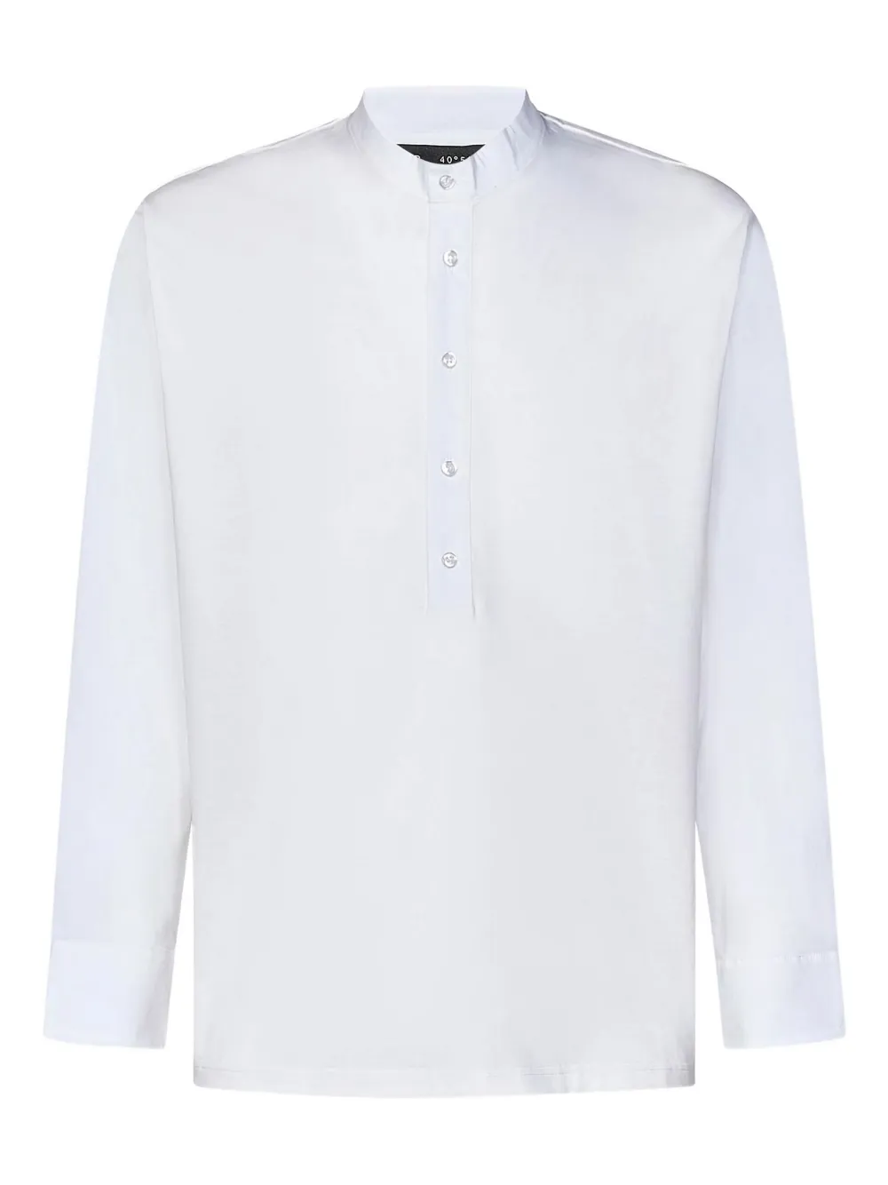 Low Brand button-placket long-sleeved T-shirt Wit