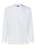 Low Brand button-placket long-sleeved T-shirt - White