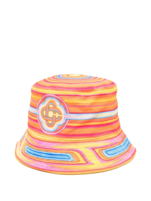 Casablanca swirl-pattern bucket hat
