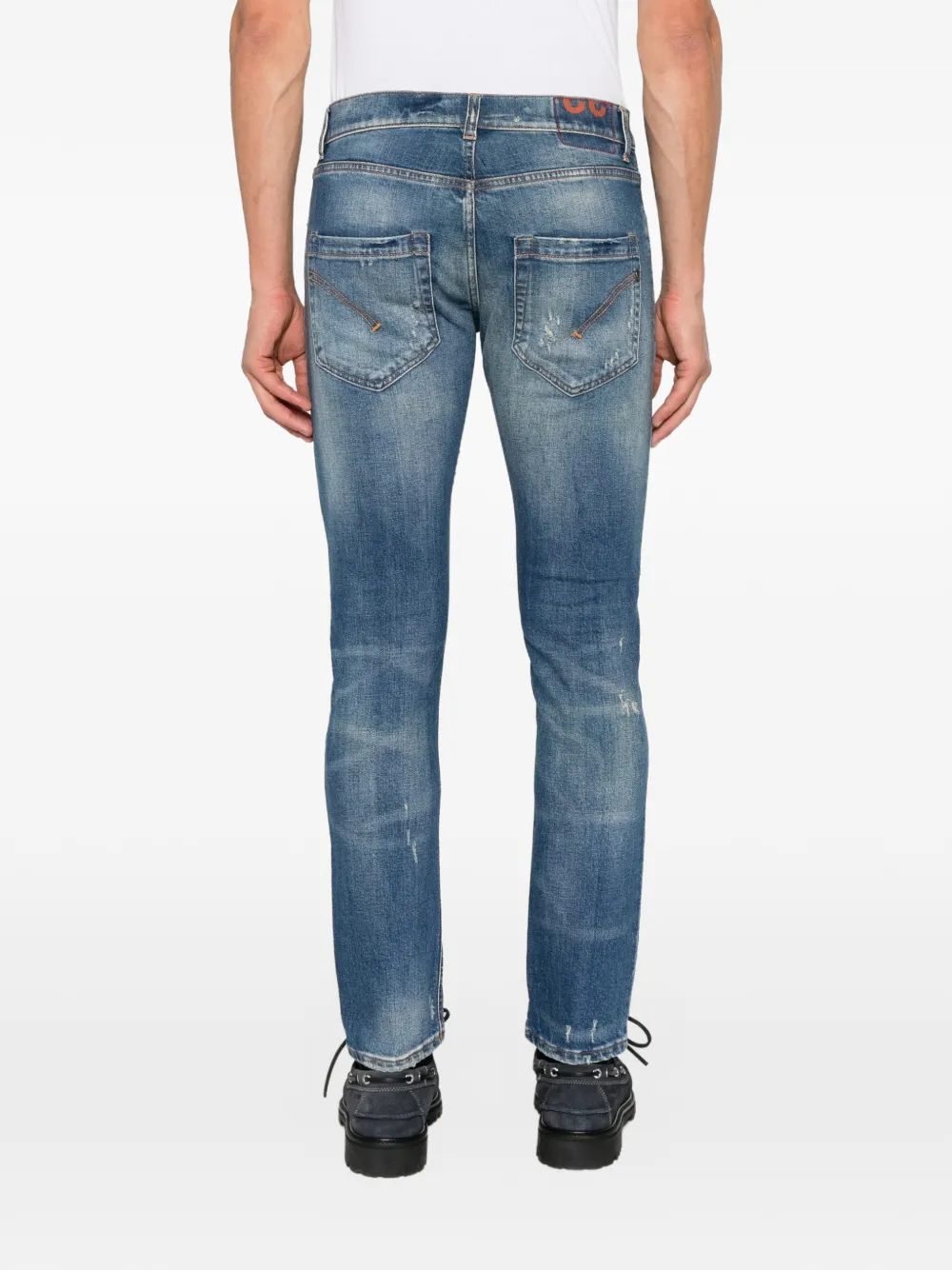 DONDUP Gerafelde jeans Blauw