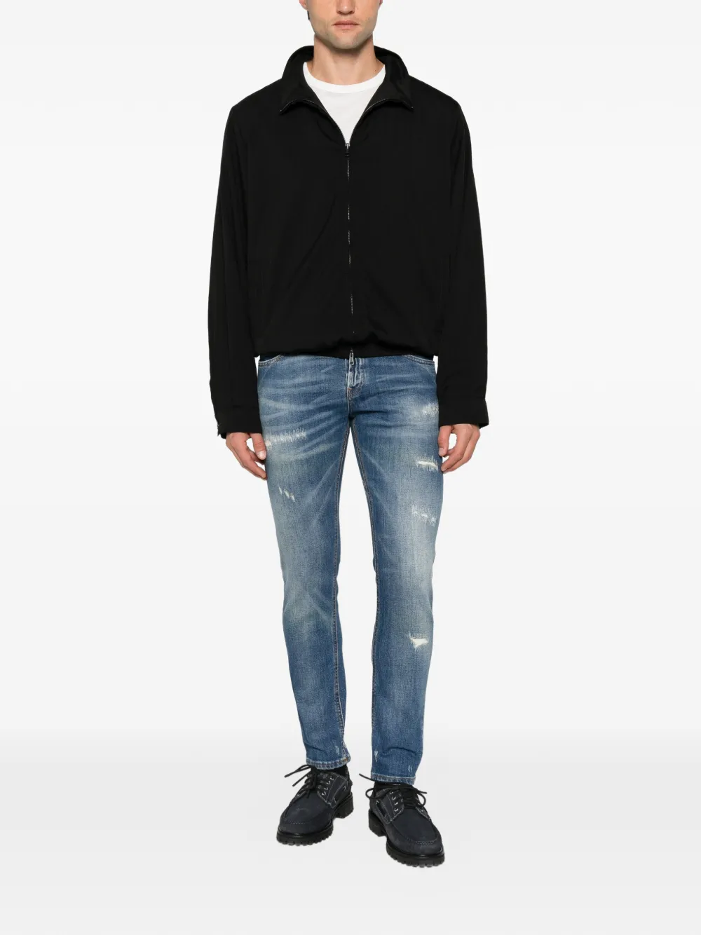 DONDUP Gerafelde jeans Blauw