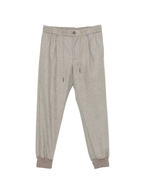 Tagliatore drawstring-waist ribbed-cuff track pants