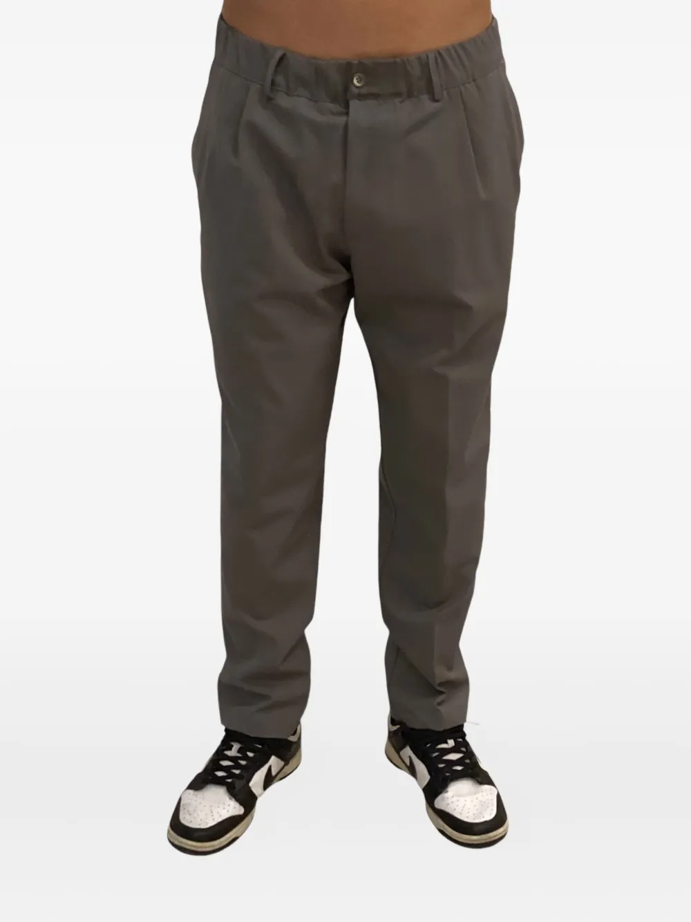 YES LONDON pleated trousers - ブラウン YES LONDON pleated trousers - ブラウン