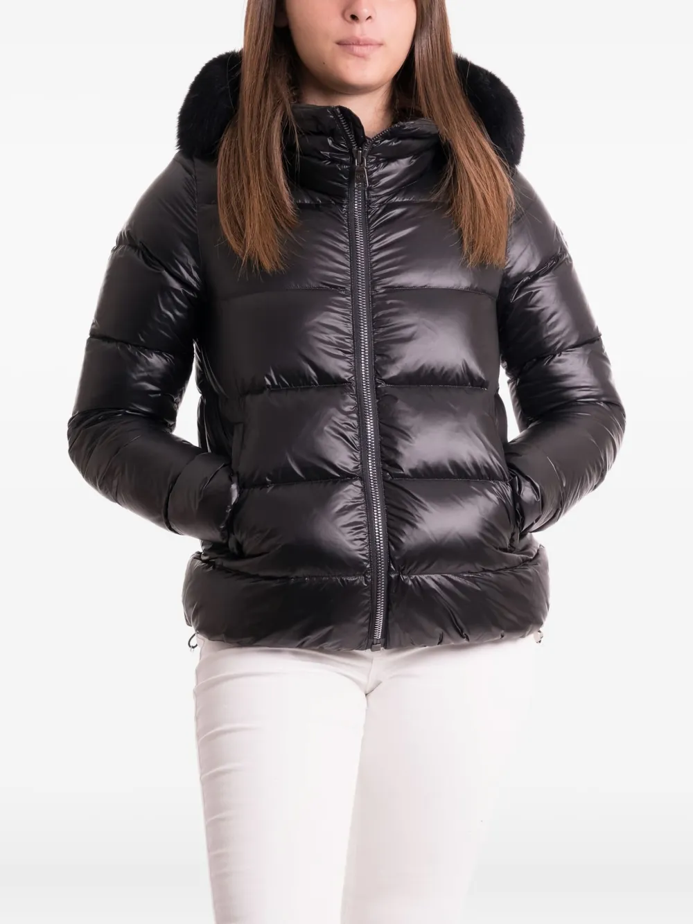 Colmar Donsjack met capuchon Zwart
