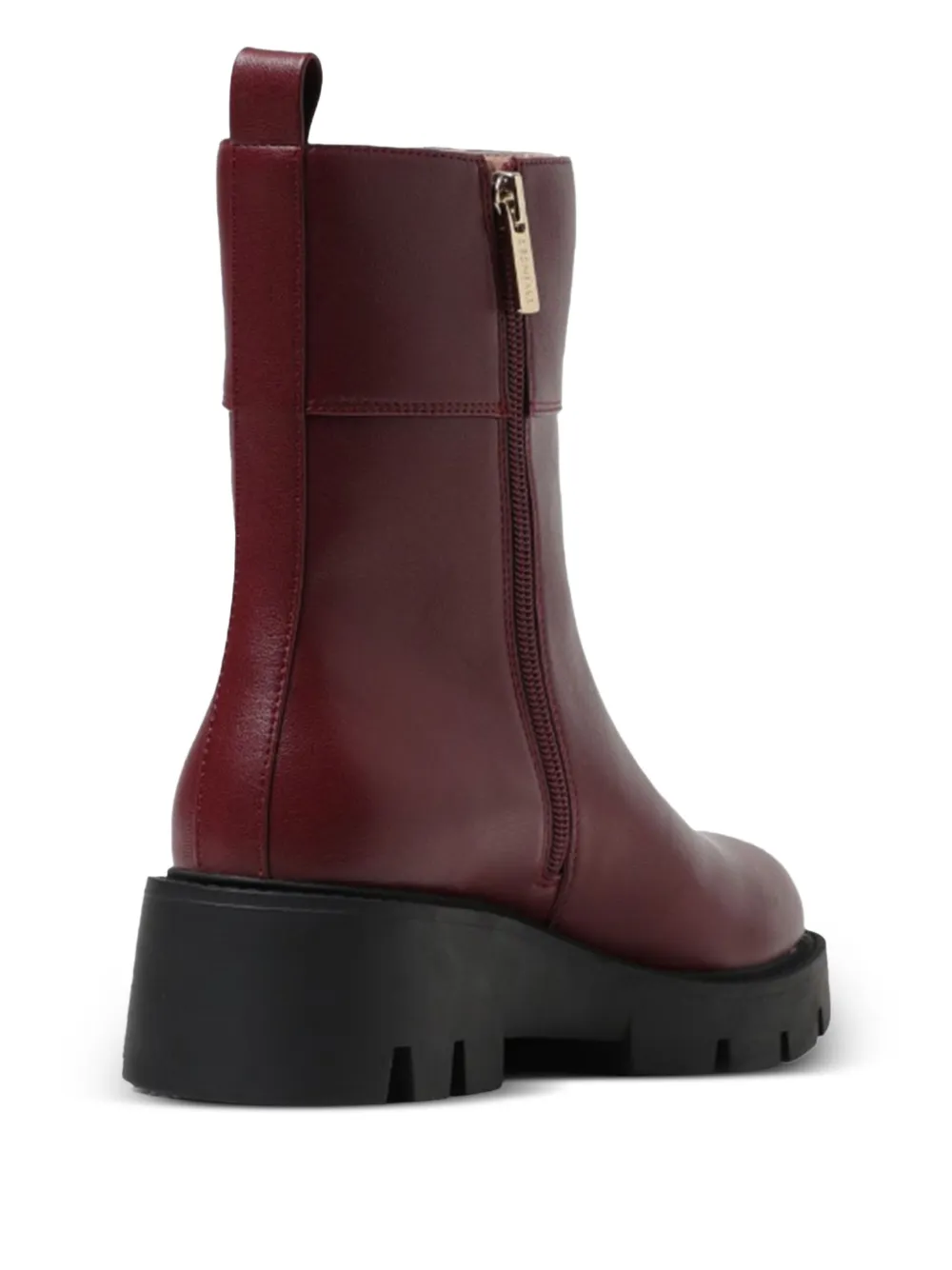 TWINSET side-zip boots Red
