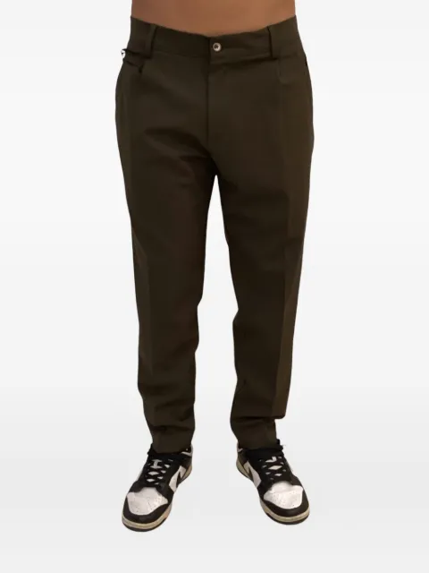 YES LONDON rear elasticated-waistband trousers