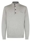 MC2 Saint Barth mock-neck button sweater - Grey