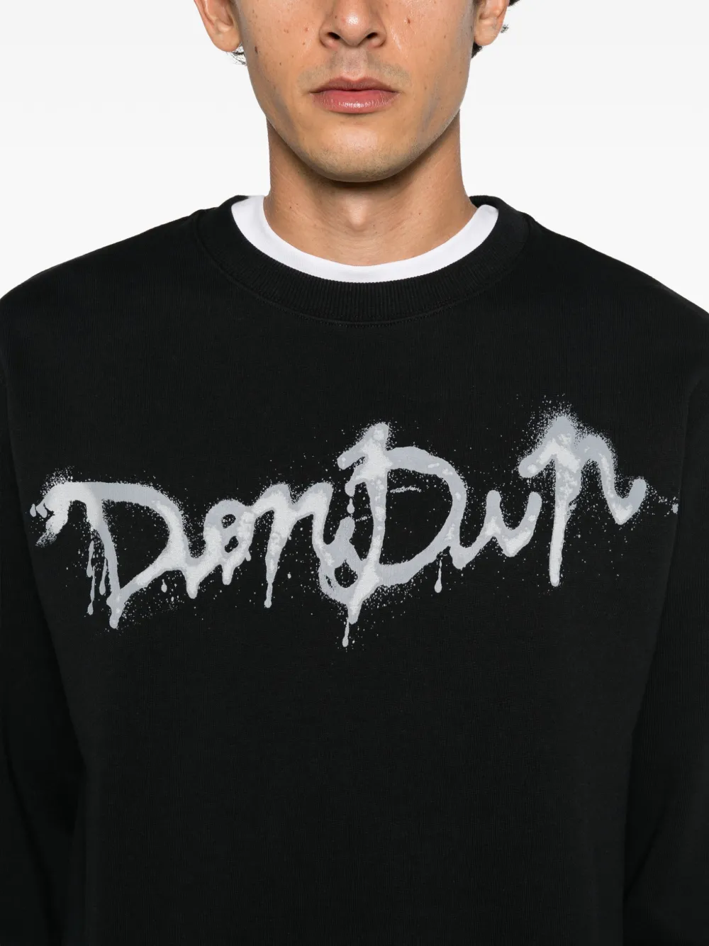 DONDUP logo-print sweatshirt Zwart