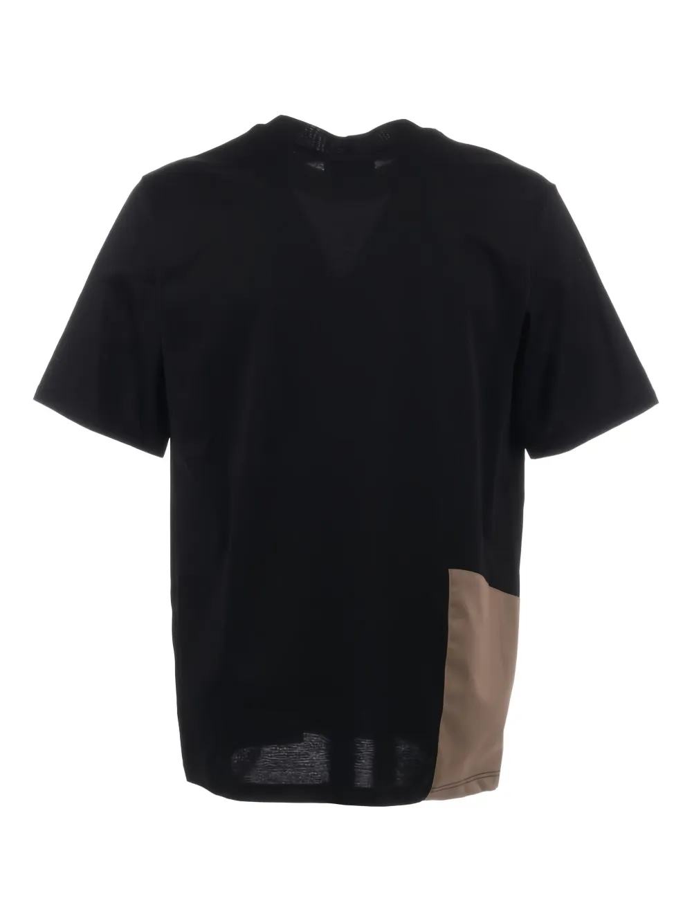 YES LONDON pocket panel T-shirt - Zwart