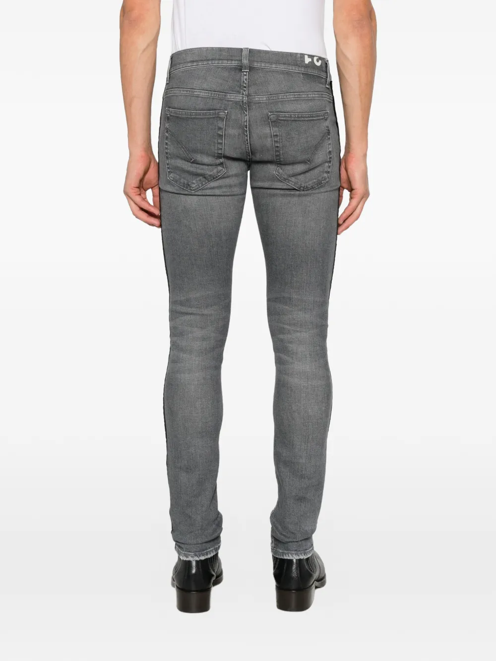 DONDUP Jeans met fluwelen streep Grijs