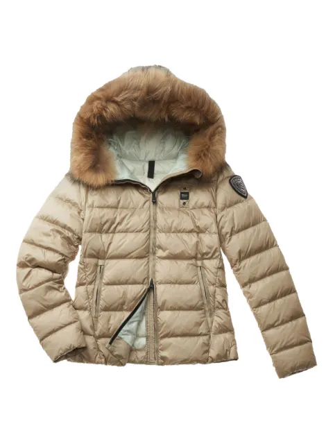Blauer fur-hood quilted coat
