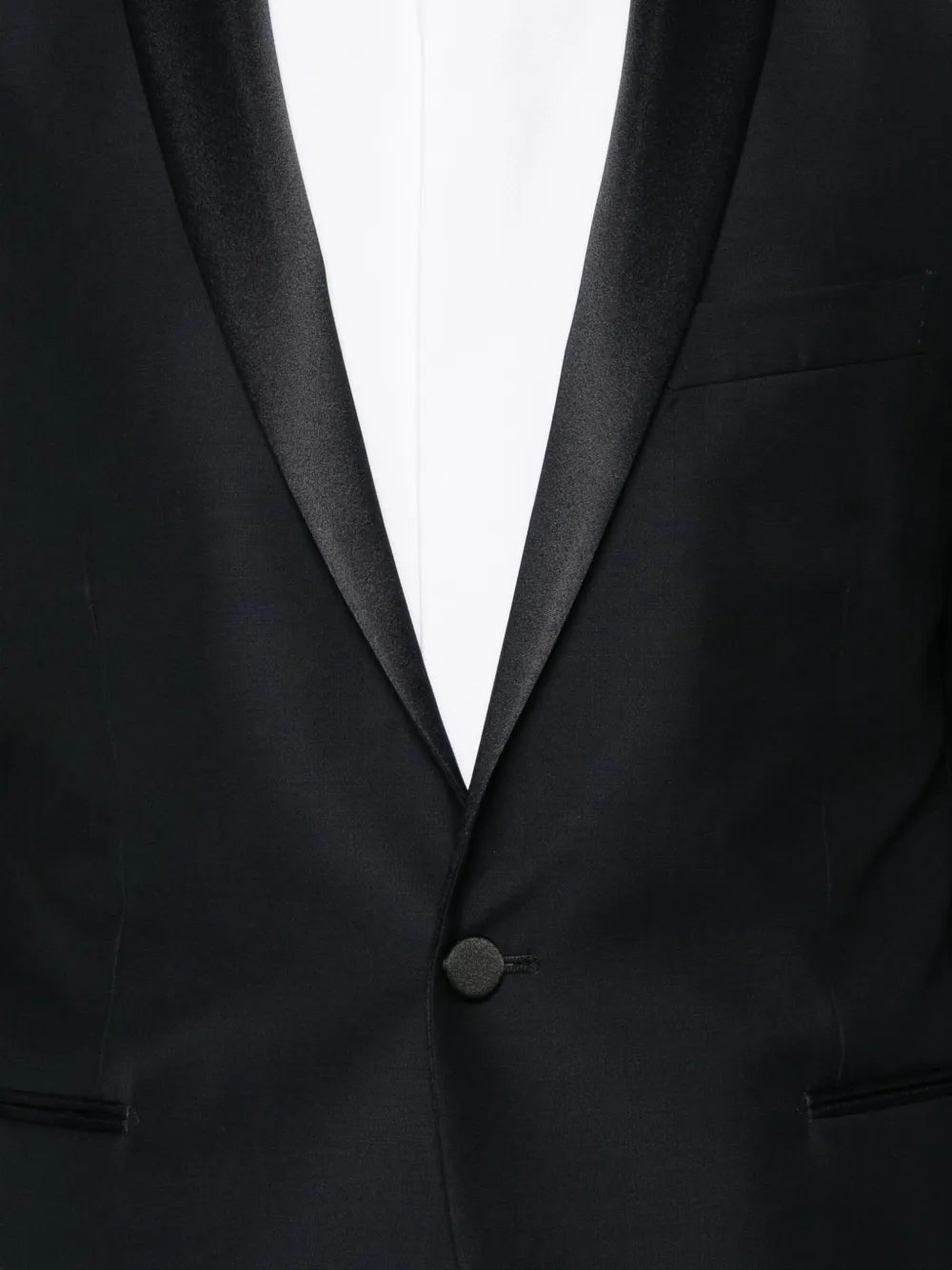 Tagliatore Blazer met enkele rij knopen en satijnen revers Blauw