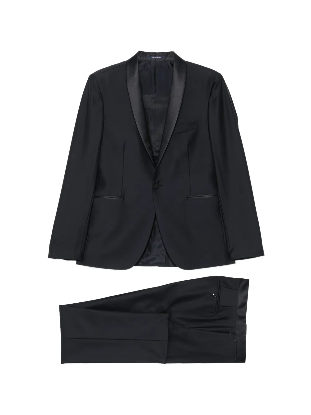 Tagliatore satin-lapel single-breasted suit - Blu