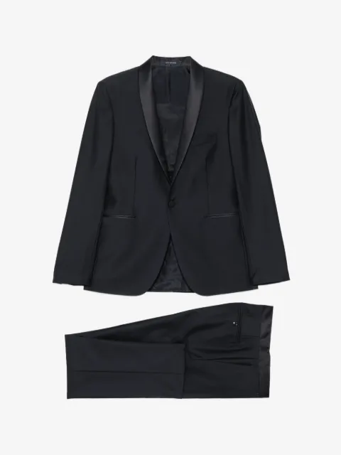 Tagliatore satin-lapel single-breasted suit