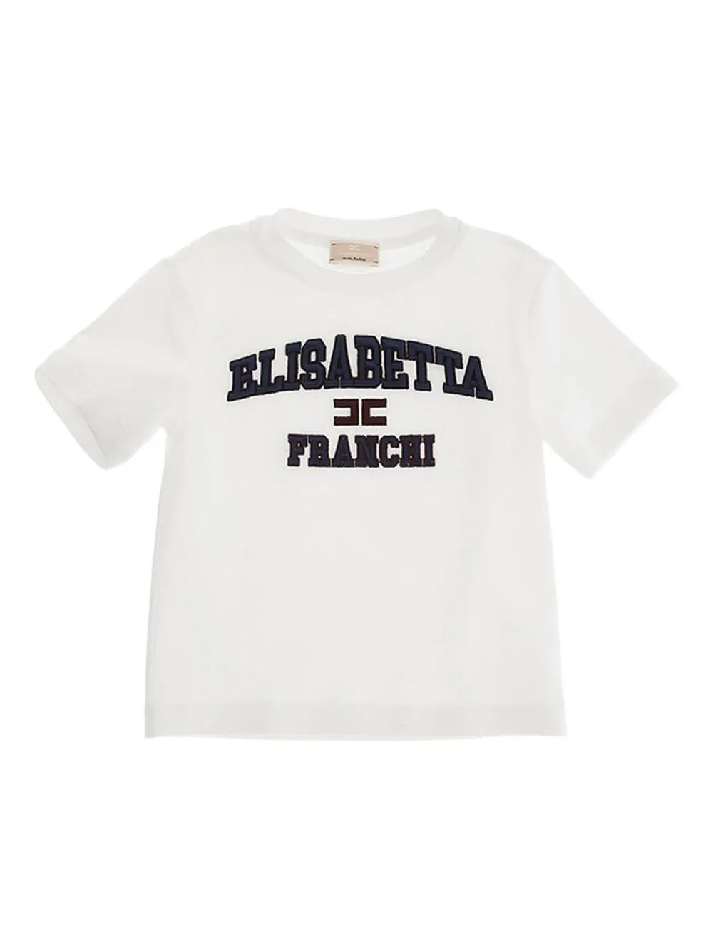 Elisabetta Franchi Kids T-shirt met logo Wit
