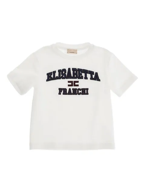 Elisabetta Franchi Kids تيشيرت بأكمام قصيرة وشعار الماركة