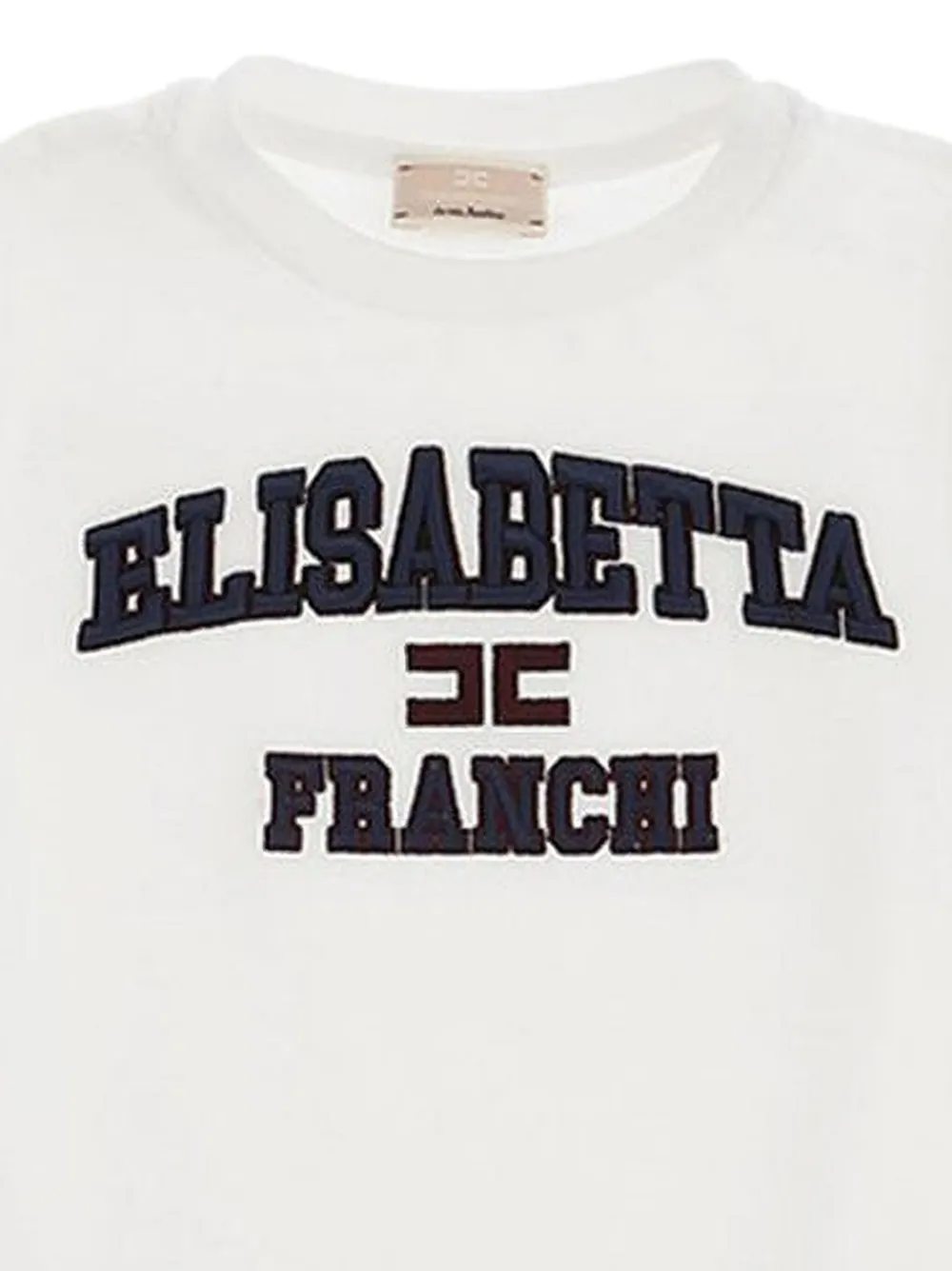 Elisabetta Franchi Kids T-shirt met logo Wit