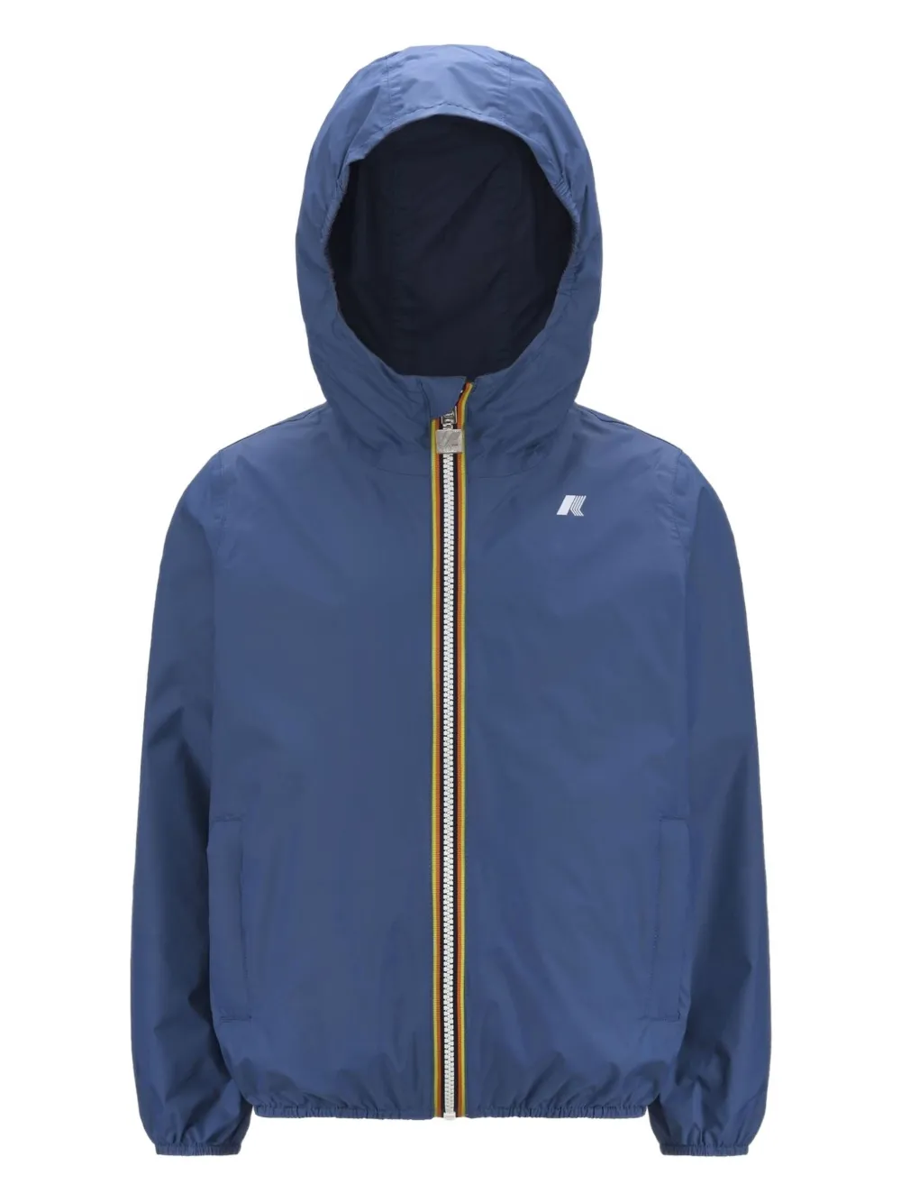 K-Way Le Vrai 4.0 omkeerbaar jack met capuchon en rits Blauw